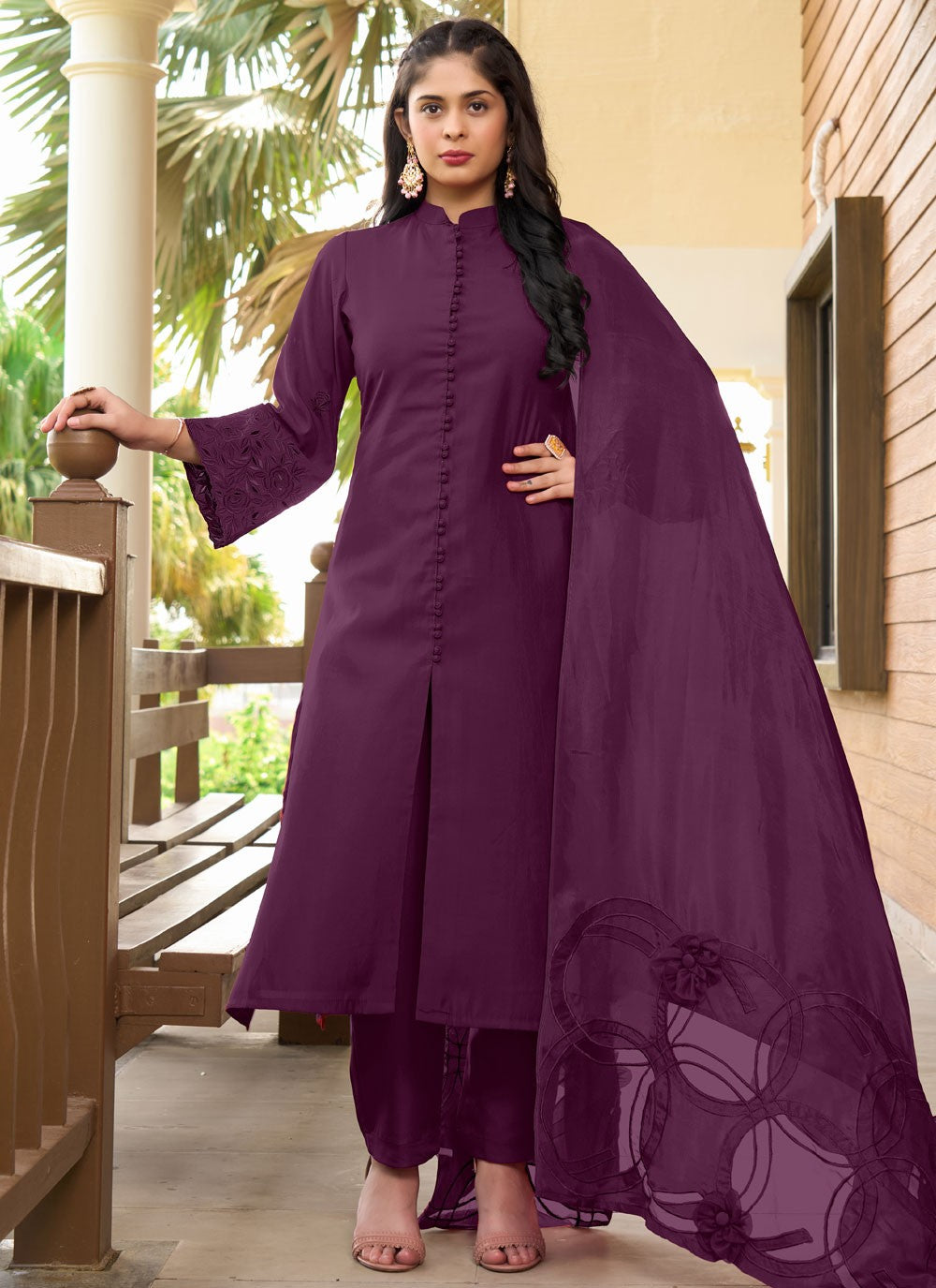 Art Silk Salwar Suit - T3746