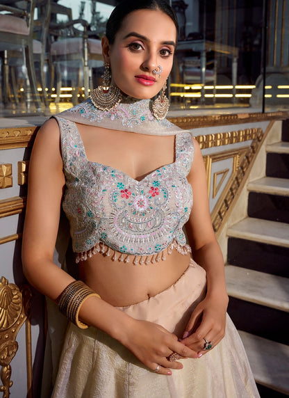 Crush Ceremonial, Festival, Mehandi & Sangeet A - Line Lehenga L3646