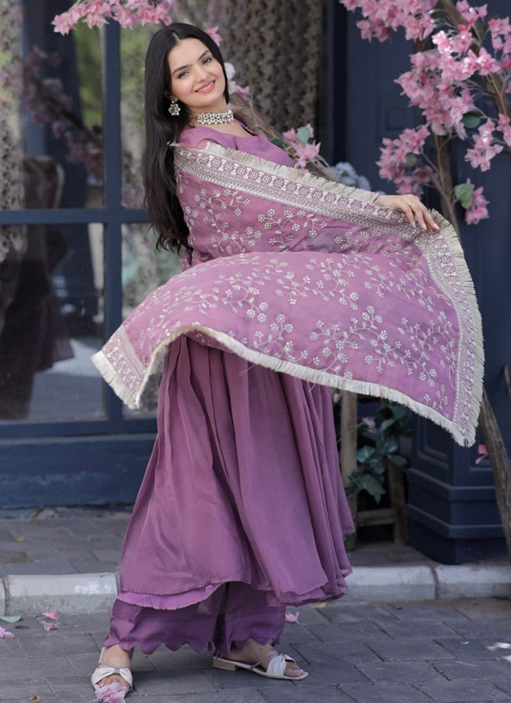 Silk Salwar Suit - T1162