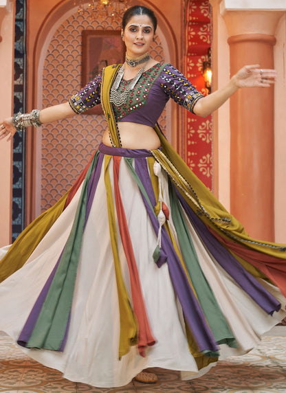 Plain Rayon, Viscose Readymade Lehenga Choli - L2205