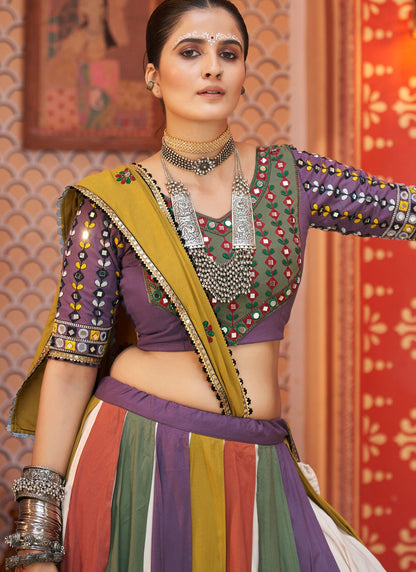 Plain Rayon, Viscose Readymade Lehenga Choli - L2205