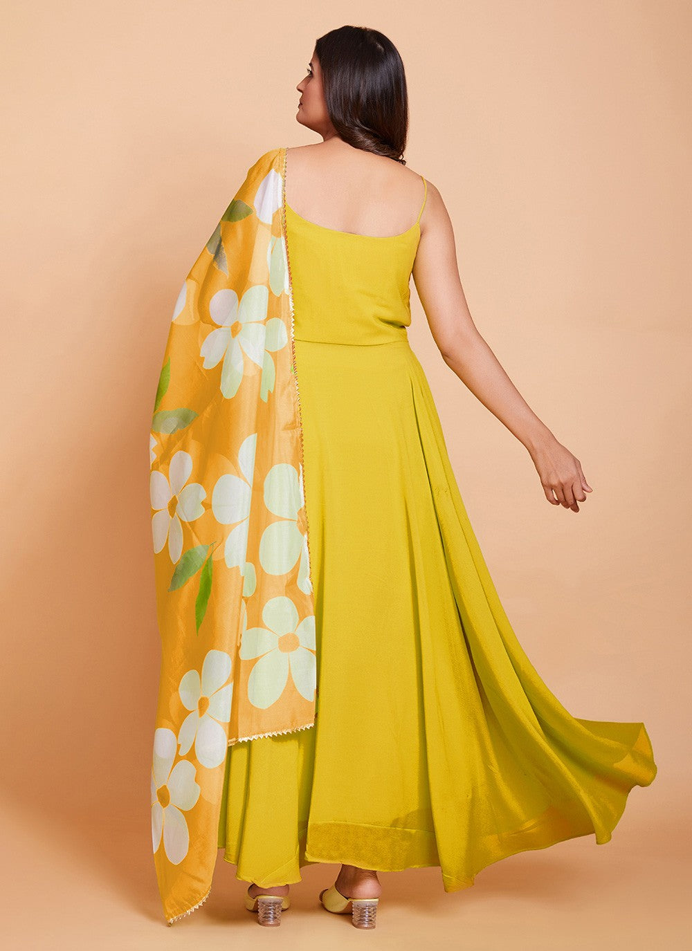 Faux Georgette Gown - G1157