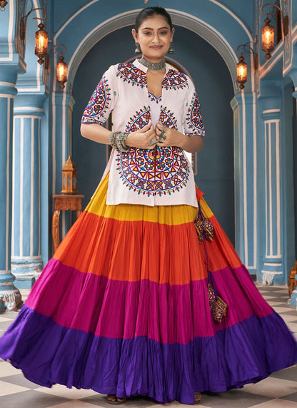 Plain Viscose Readymade Lehenga Choli - L2355