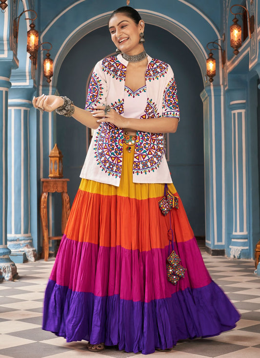 Plain Viscose Readymade Lehenga Choli - L2355