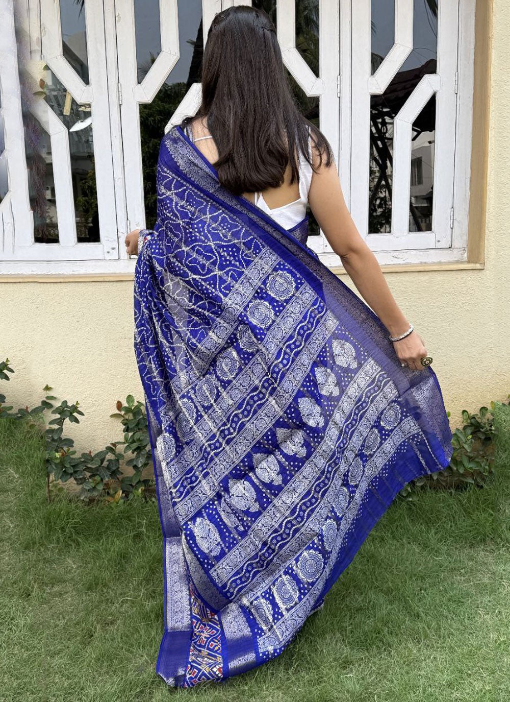 Printed, Weaving Zari Cotton Silk Saree - S11784