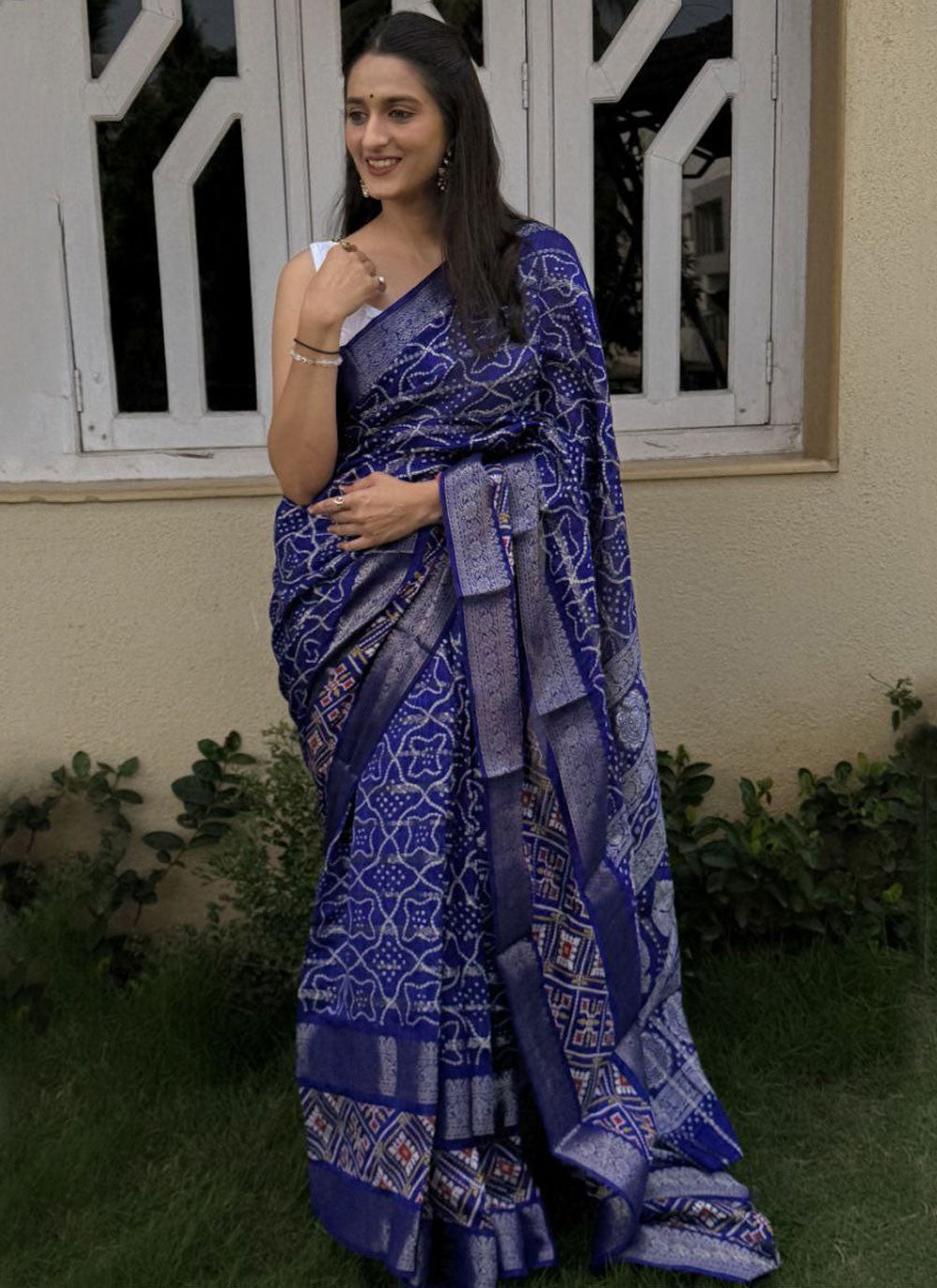 Printed, Weaving Zari Cotton Silk Saree - S11784