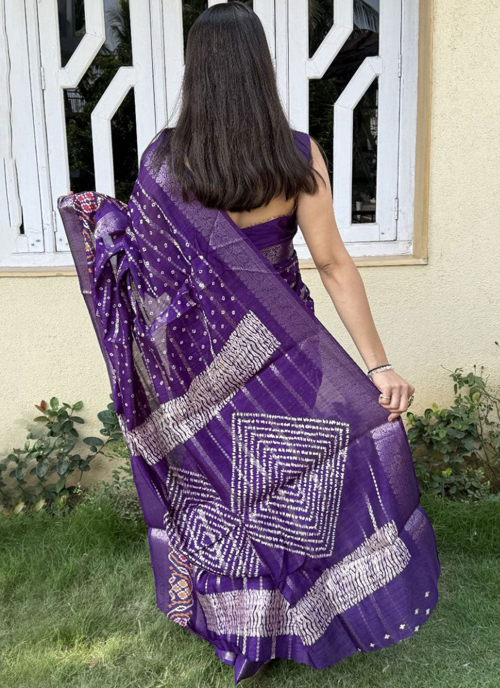 Printed, Weaving Zari Cotton Silk Saree - S11784