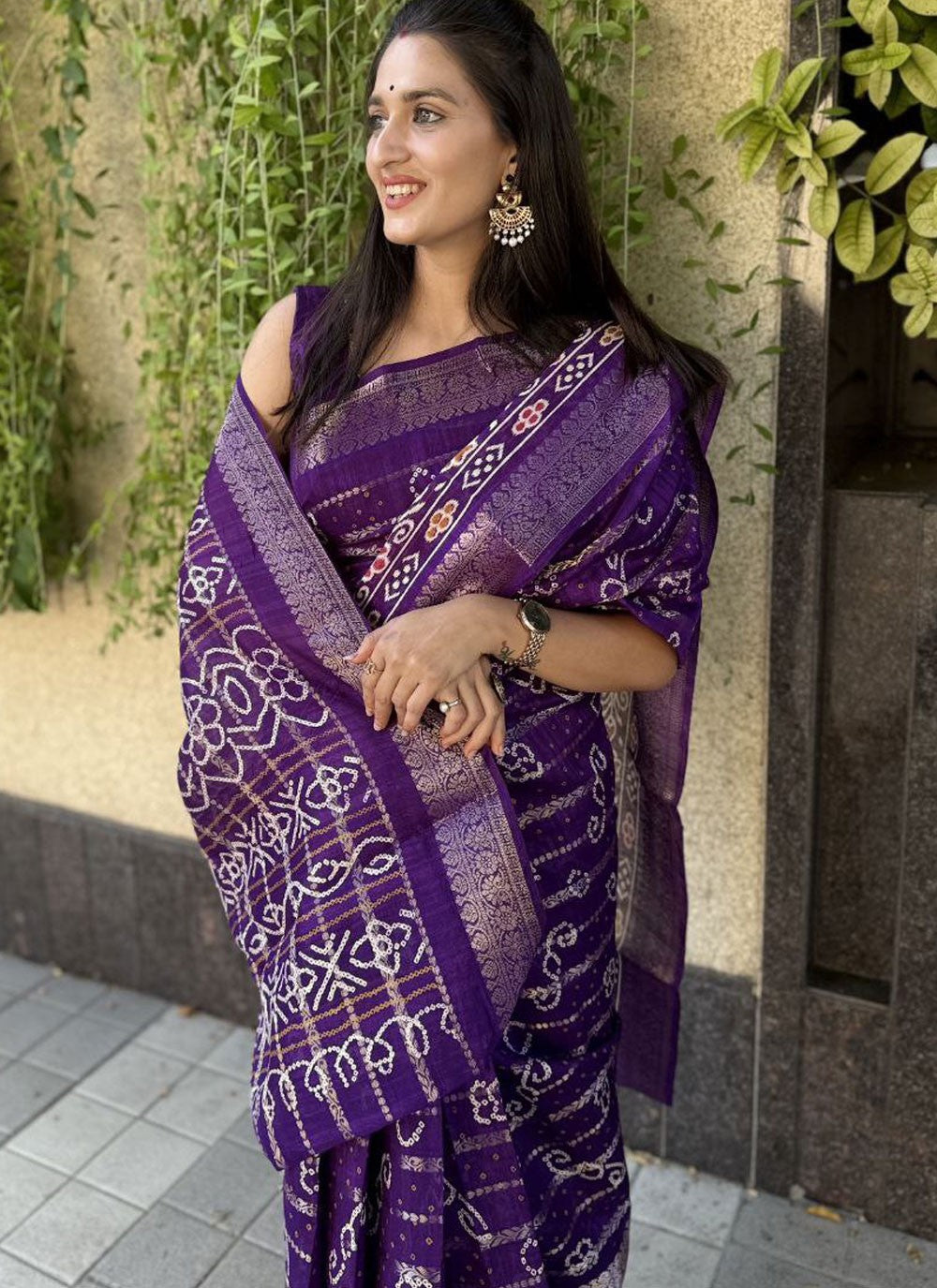 Printed Cotton Silk Saree - S11962