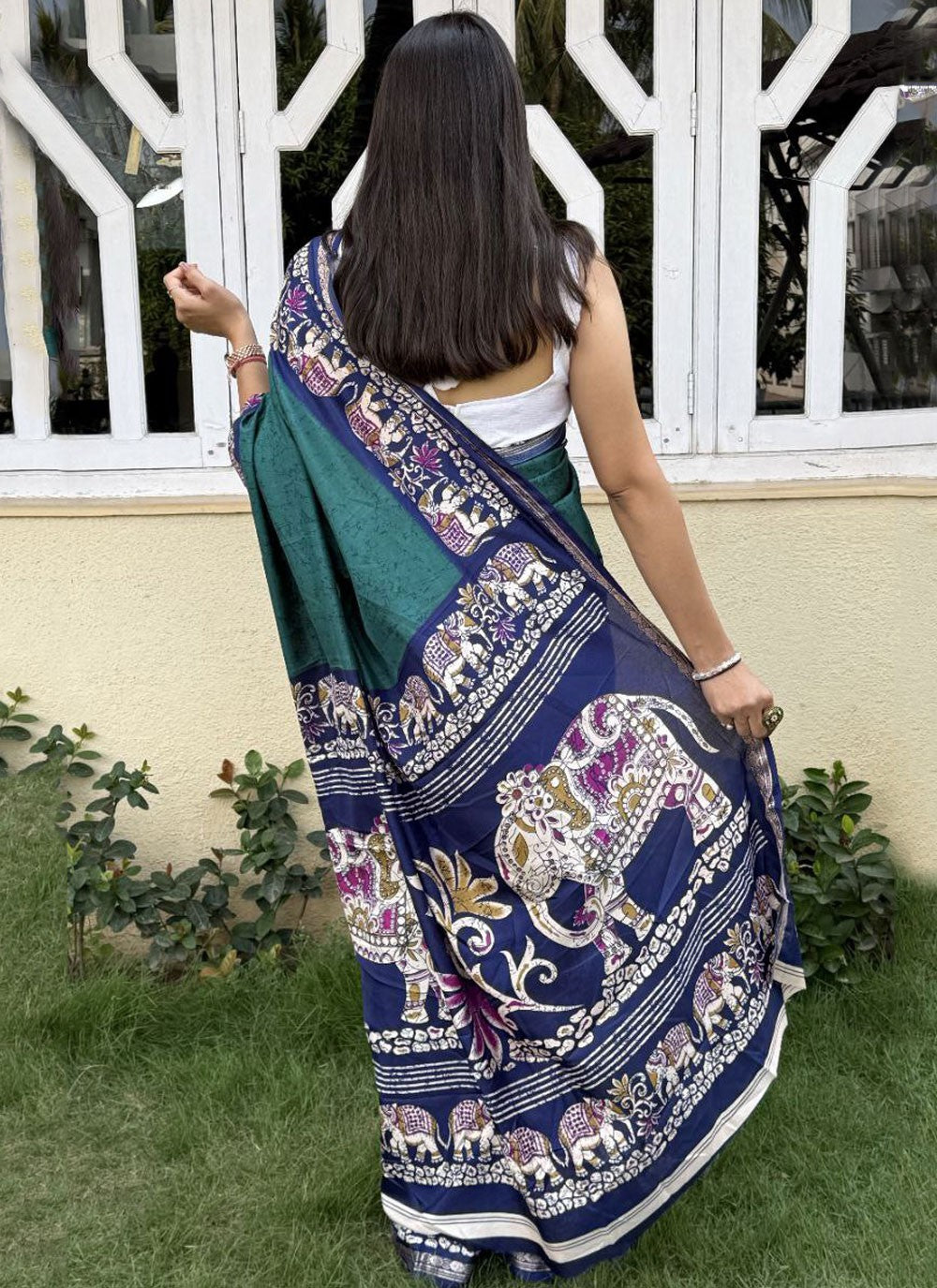 Printed Crepe Silk Saree - S11753