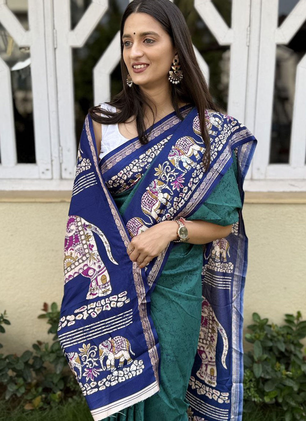 Printed Crepe Silk Saree - S11753