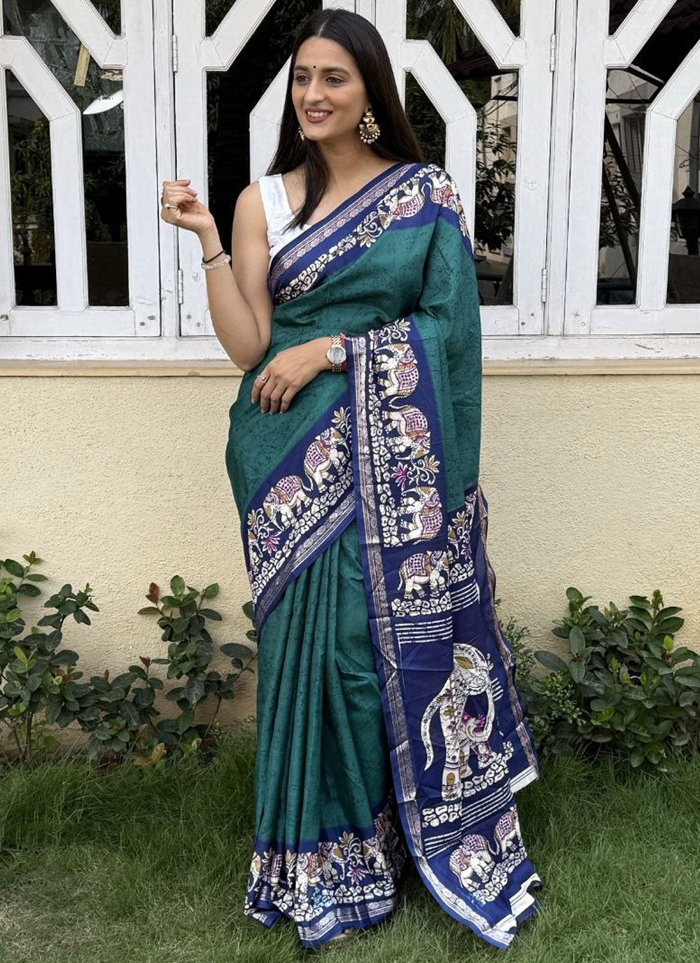 Printed Crepe Silk Saree - S11753