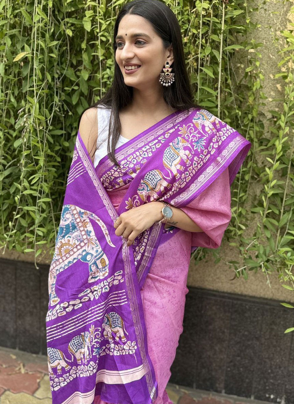 Printed Crepe Silk Saree - S11753