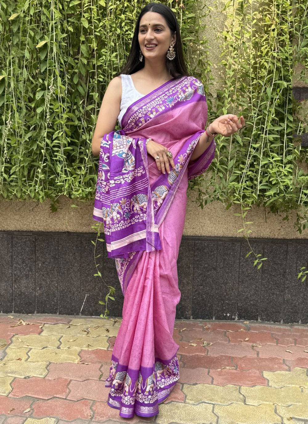 Printed Crepe Silk Saree - S11753