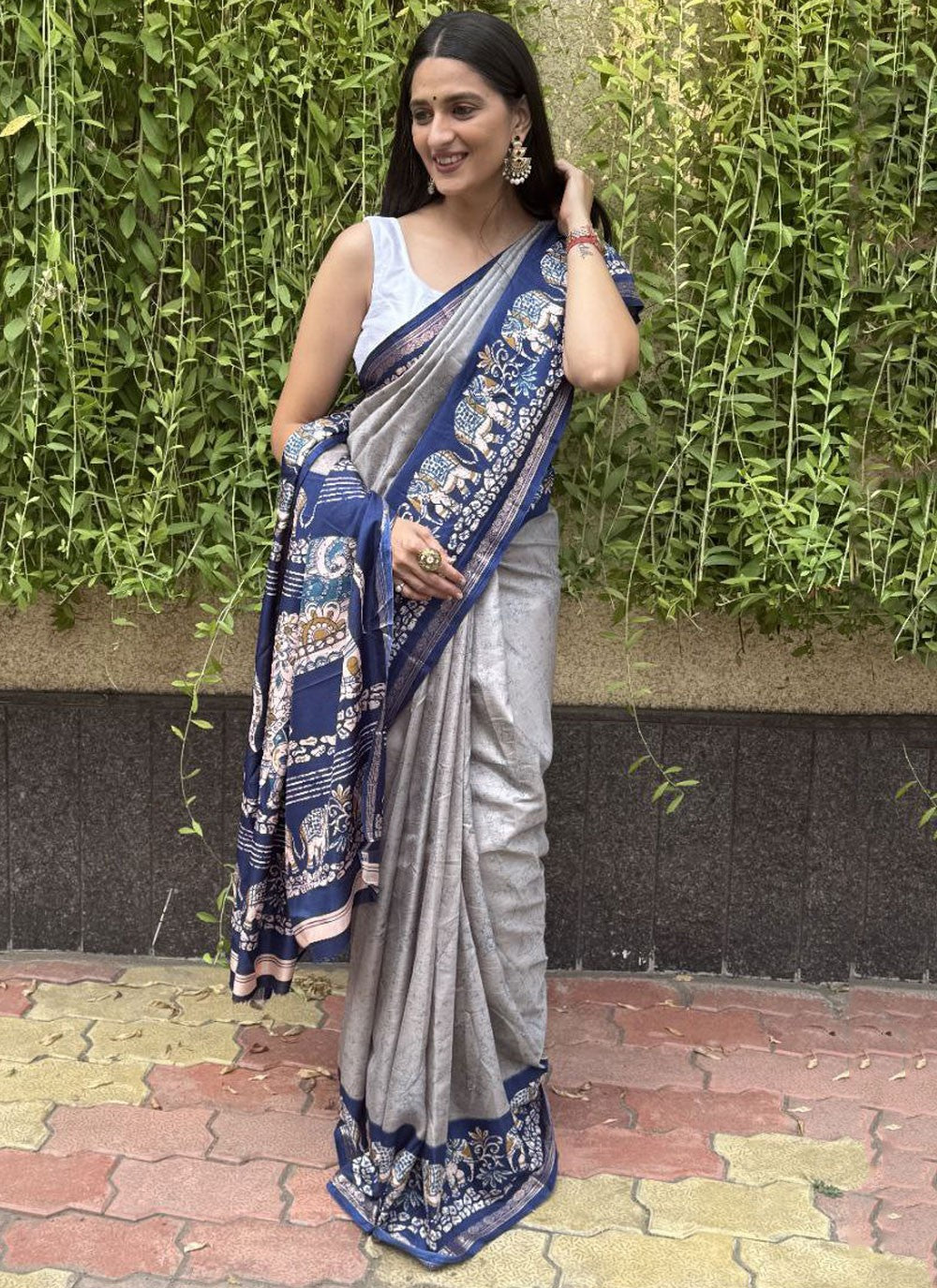 Printed Crepe Silk Saree - S11753