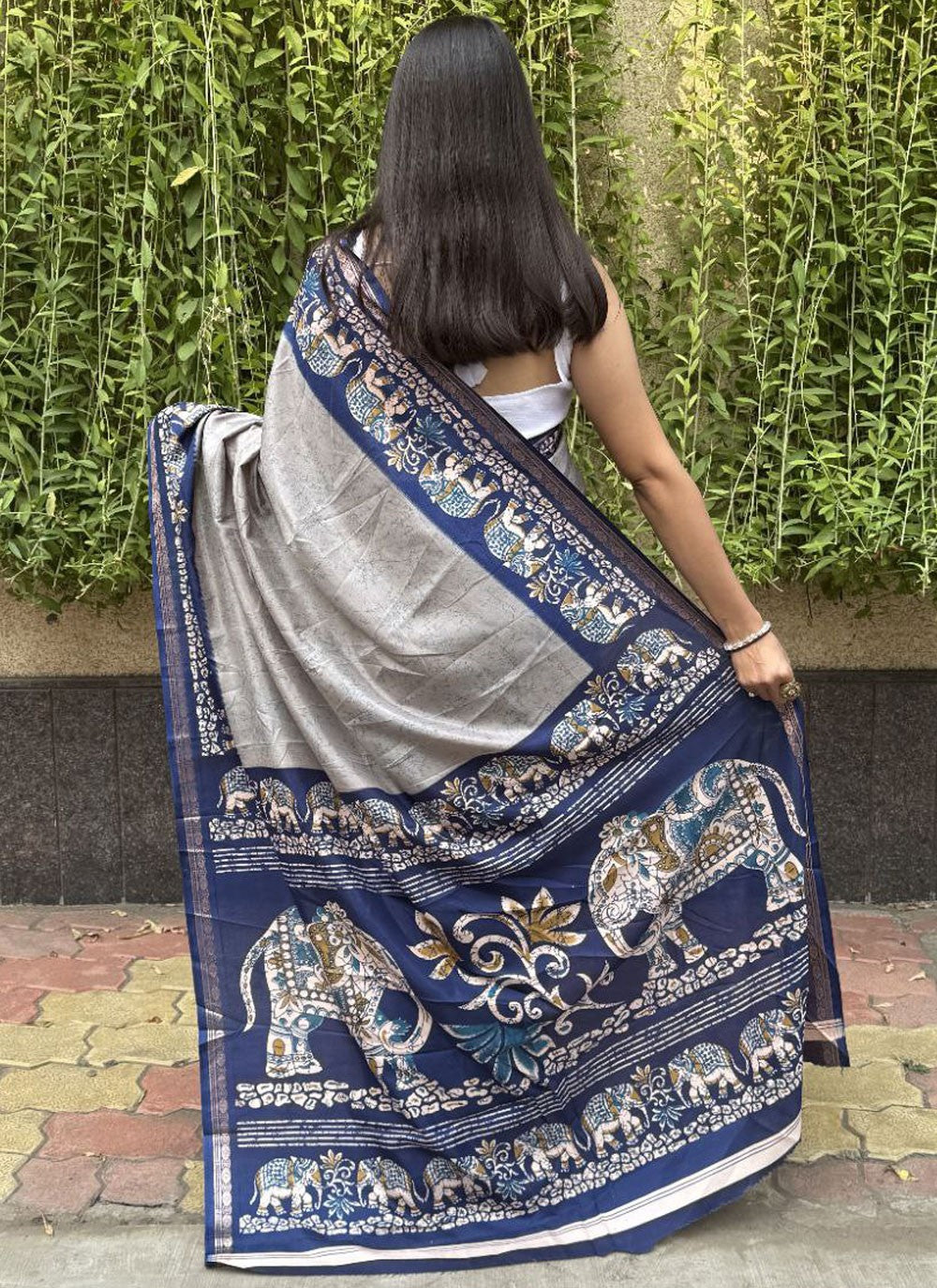 Printed Crepe Silk Saree - S11753