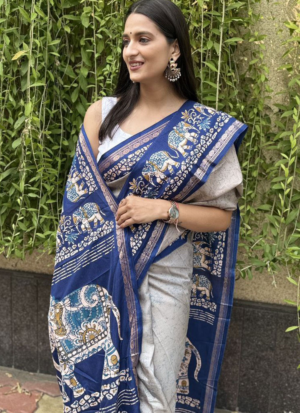 Printed Crepe Silk Saree - S11753