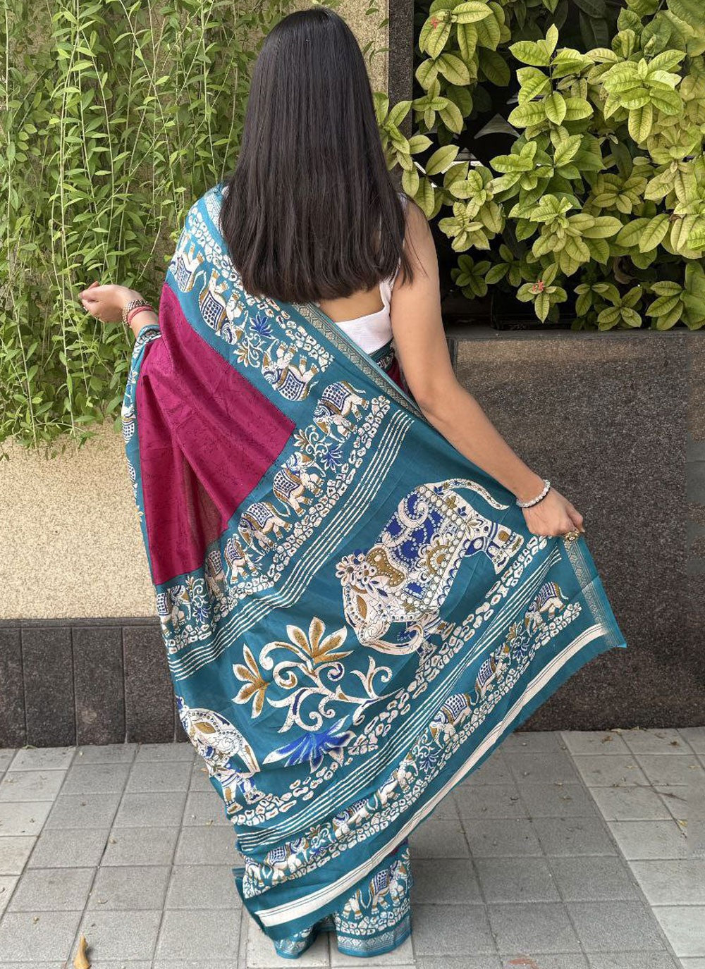 Printed Crepe Silk Saree - S11753