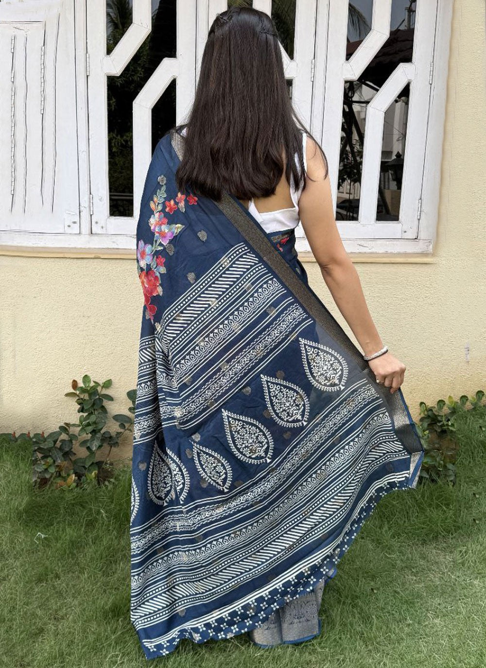 Printed, Weaving Zari Pure Dola Saree - S11836
