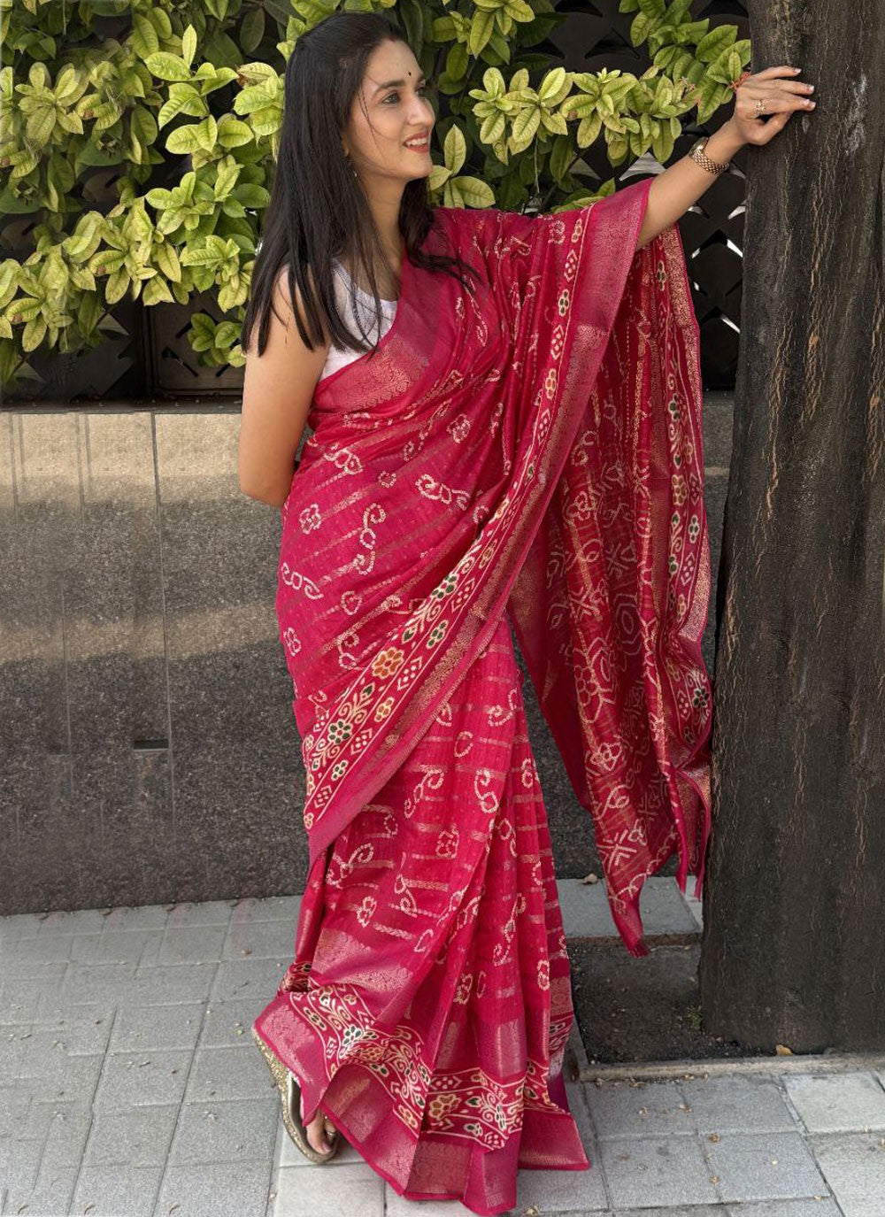 Printed Cotton Silk Saree - S11962