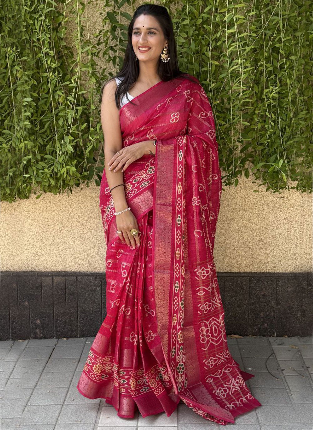 Printed Cotton Silk Saree - S11962