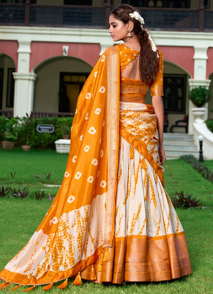 Printed Silk A - Line Lehenga - L2577