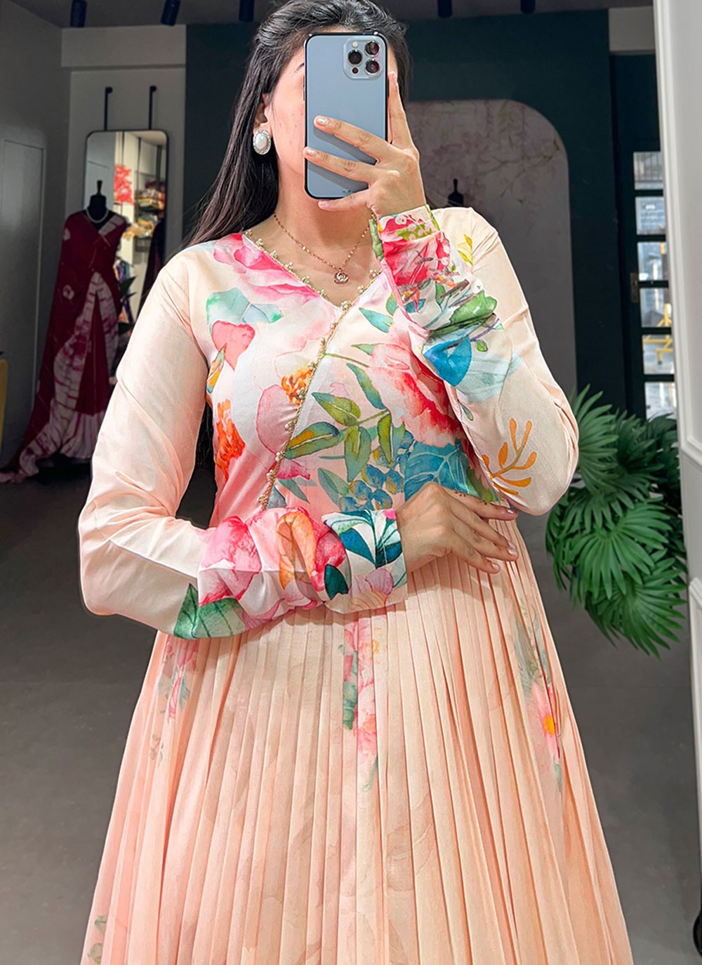 Tussar Silk Gown - G1321