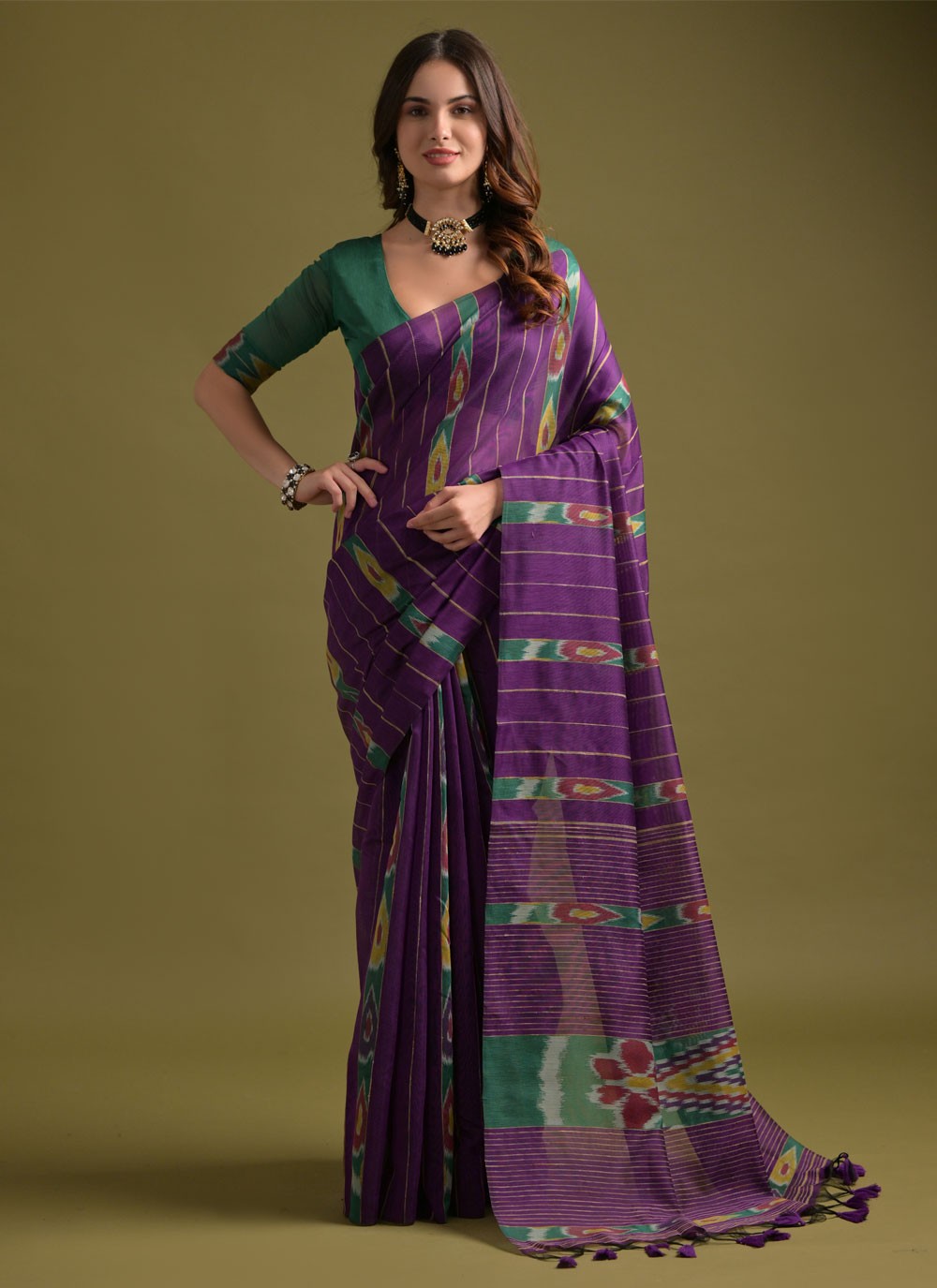 Printed Soft Cotton Saree - S11904