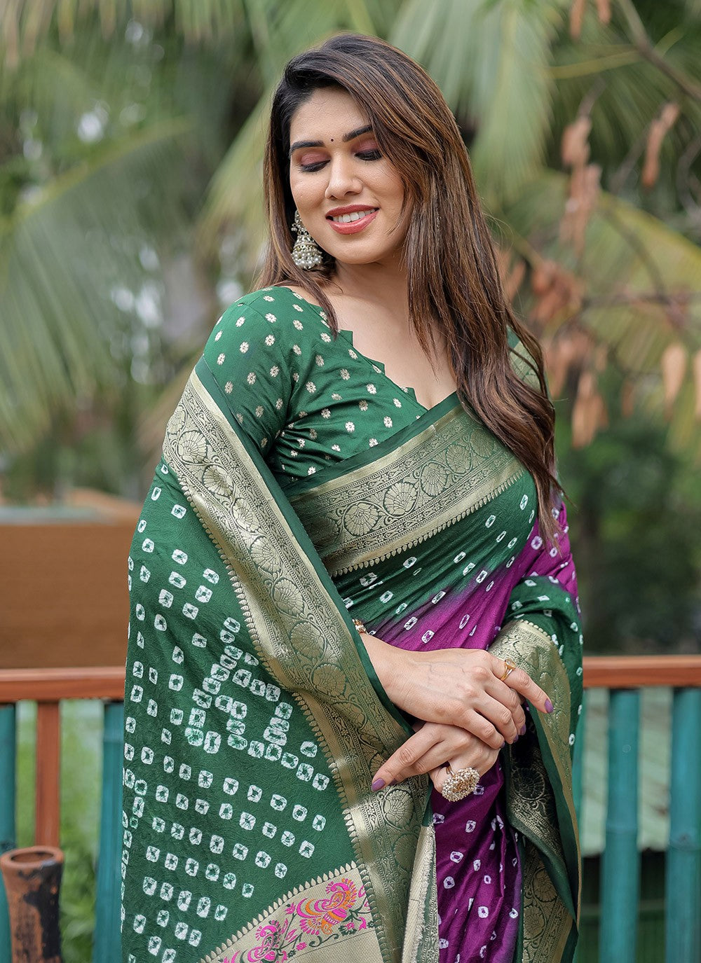 Contemporary Printed Silk Saree - S8616