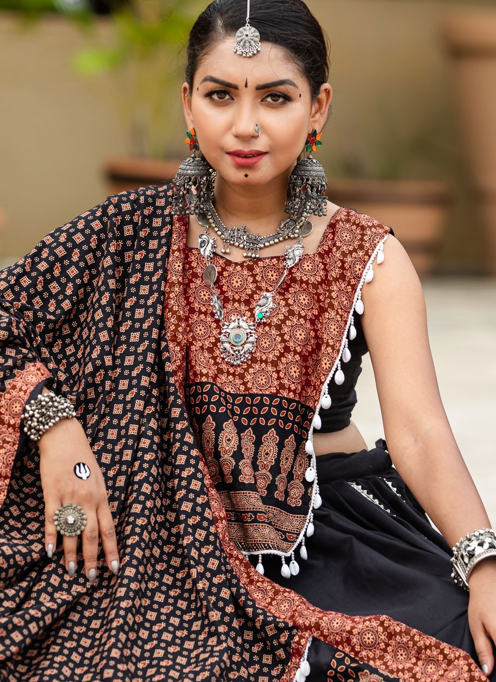 Printed Cotton Readymade Lehenga Choli - L2498