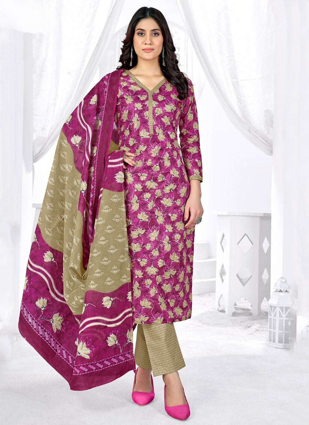 Cotton Salwar Suit - T3947