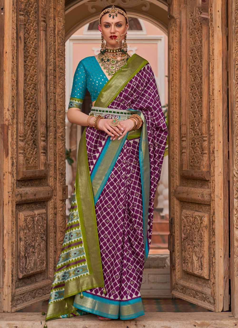 Contemporary Printed Silk Saree - S3056