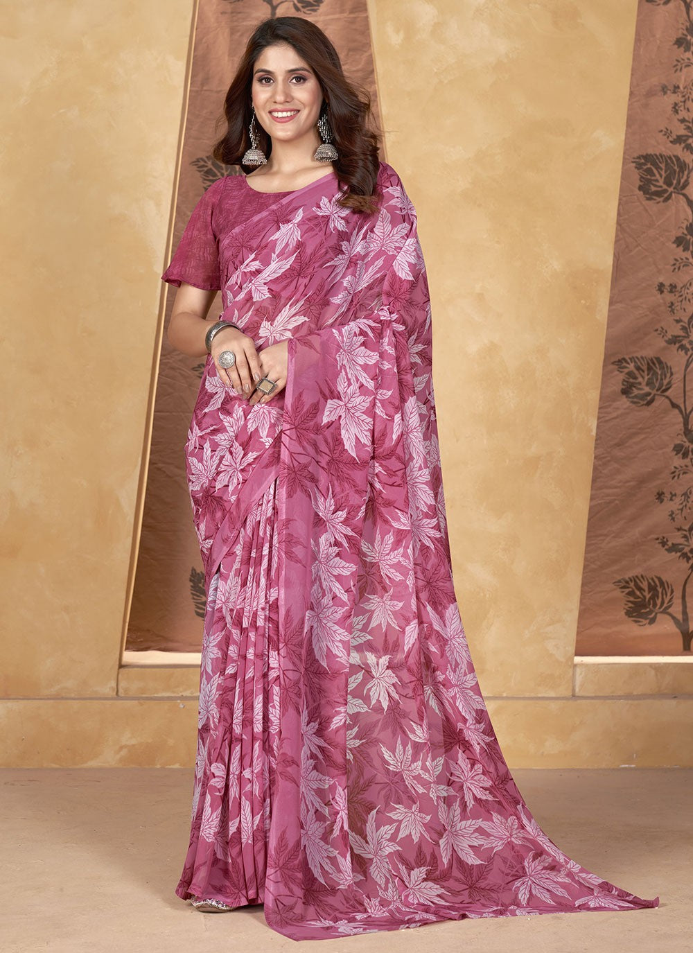 Classic Printed Weight Less Saree - S6268