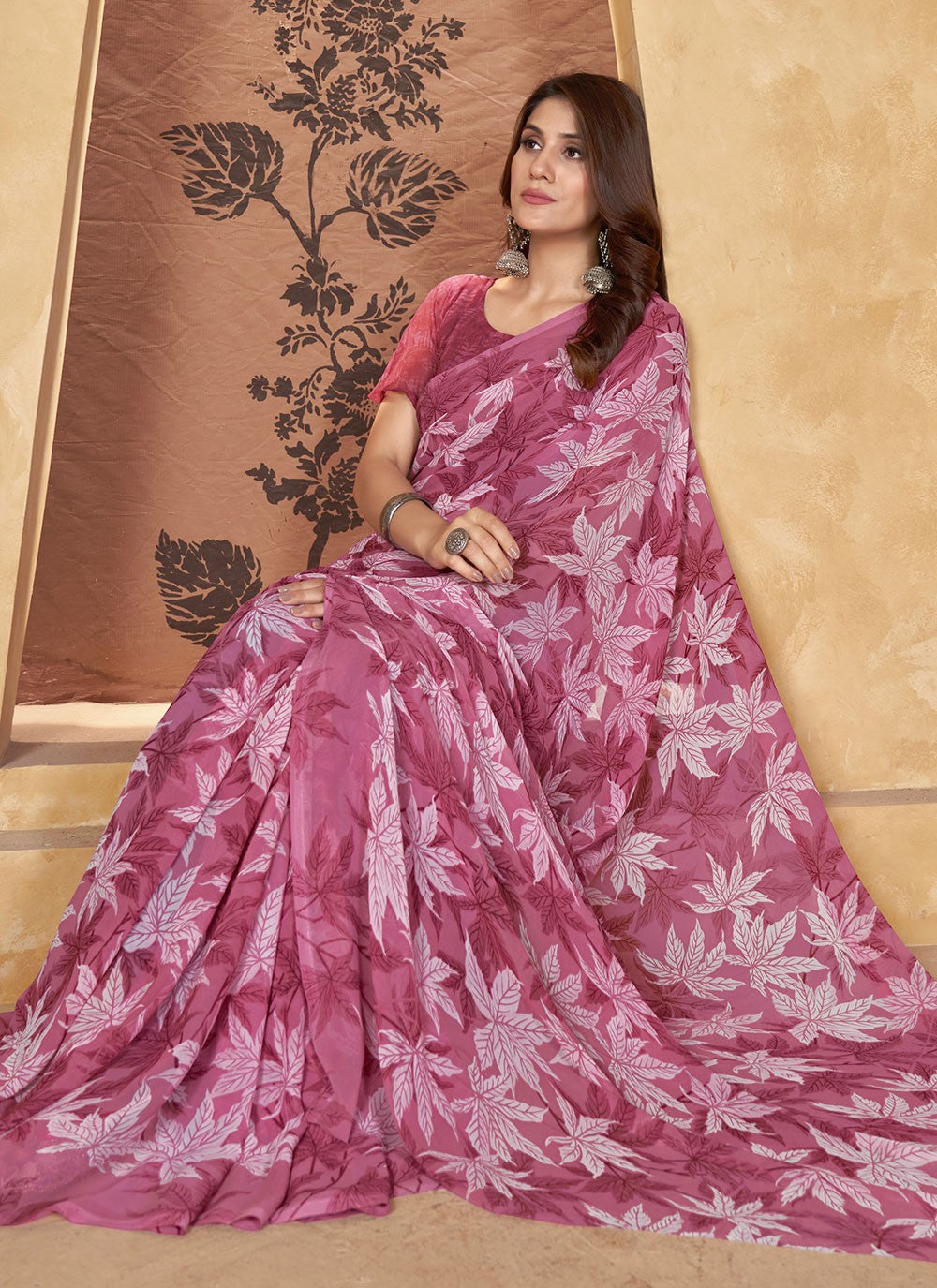Classic Printed Weight Less Saree - S6268