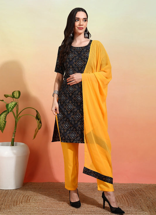Archive Printed 316234 Black T6666