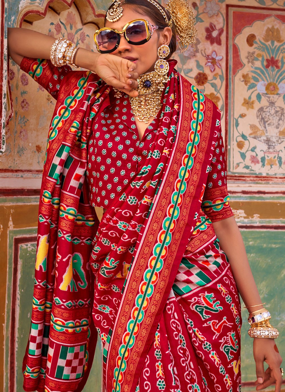 Printed Silk Saree - S11716