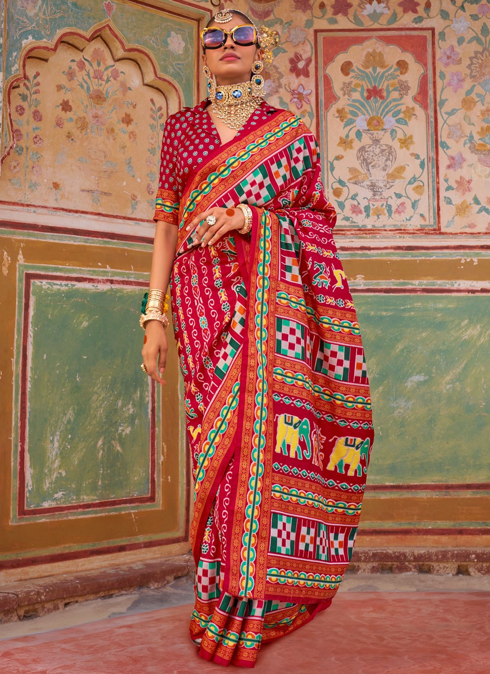 Printed Silk Saree - S11716