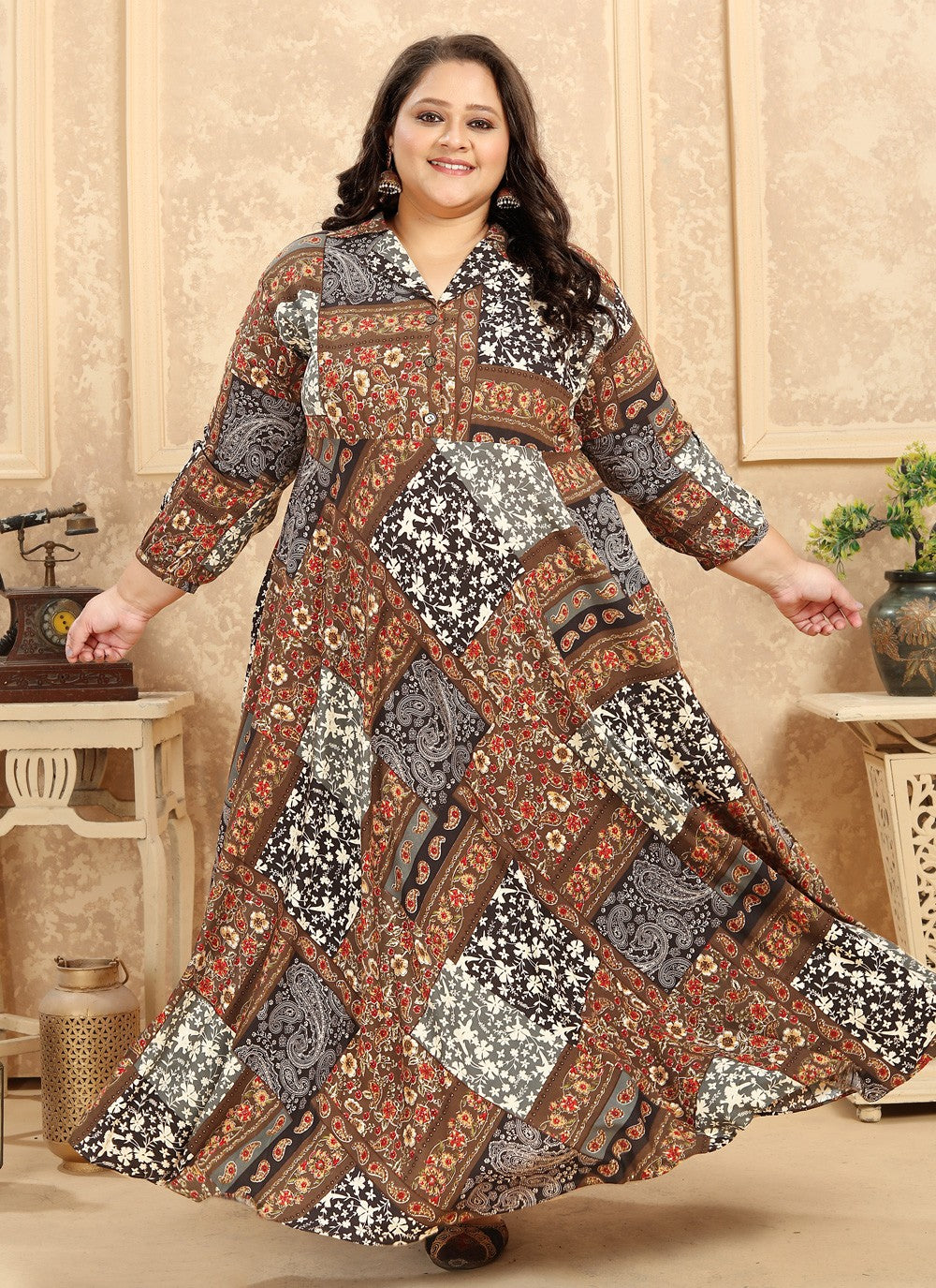 Rayon Gown - G1214