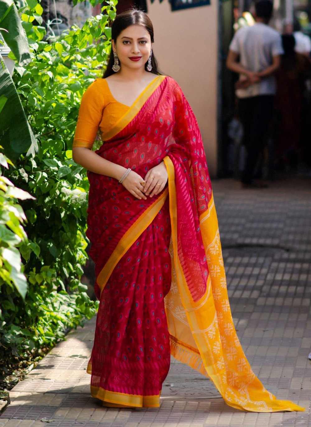 Trendy Woven Jute Silk Saree - S5779