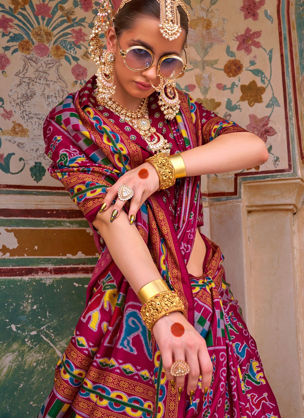 Printed Silk Saree - S11716