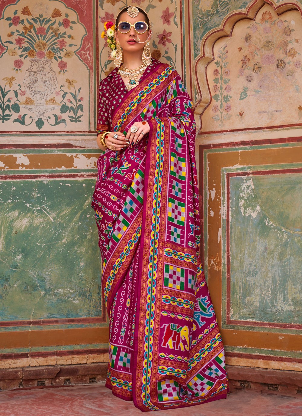 Printed Silk Saree - S11716