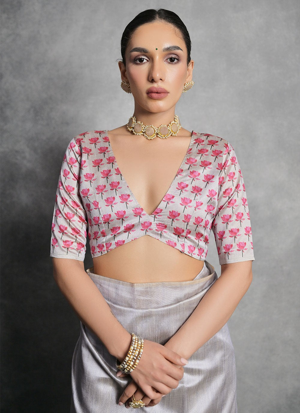 Trendy Printed Tussar Silk Saree - S4858
