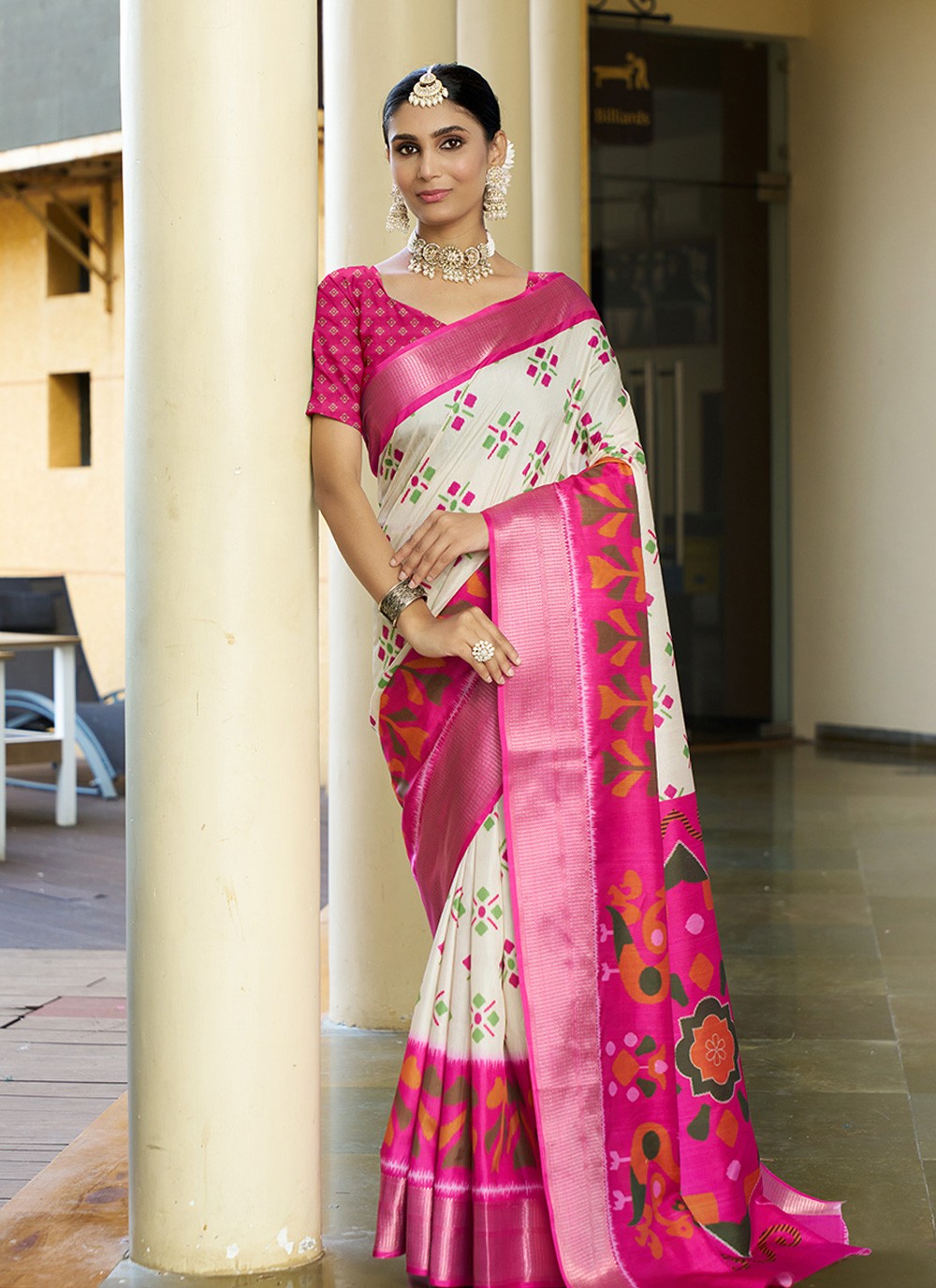 Digital Print, Woven Pure Crepe Saree - S11791