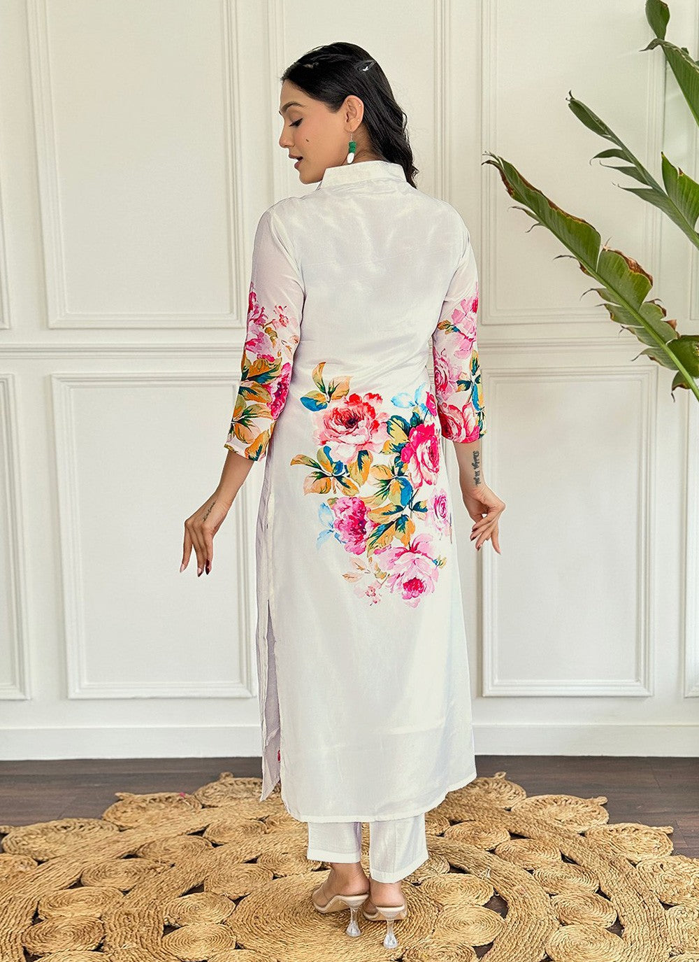 Embroidered Pure Crepe Salwar Suit - T4513