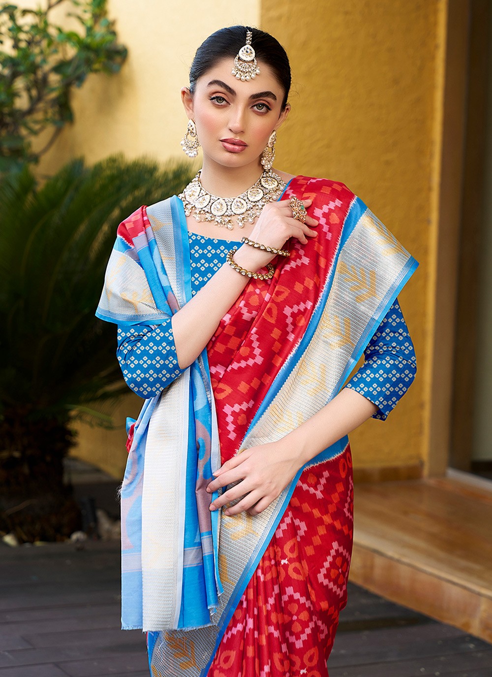 Digital Print, Woven Pure Crepe Saree - S11791