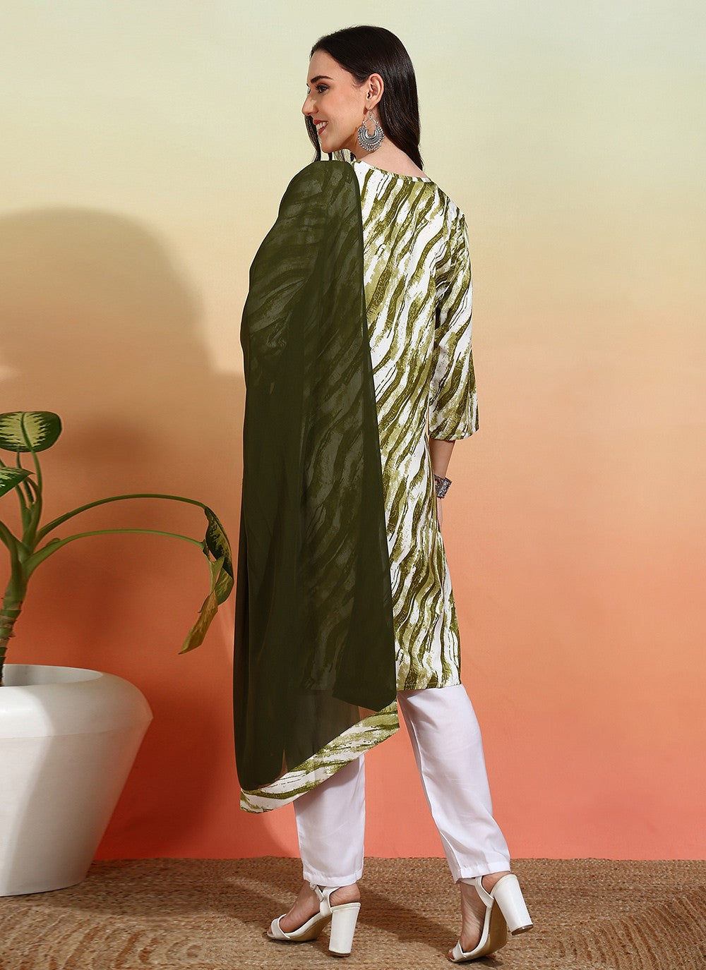 Archive Printed 316240 Green T6671