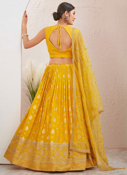 Embroidered Pure Dola Lehenga - L3088
