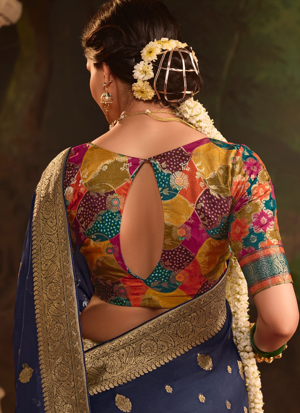 Weaving Zari Pure Dola Saree - S12085