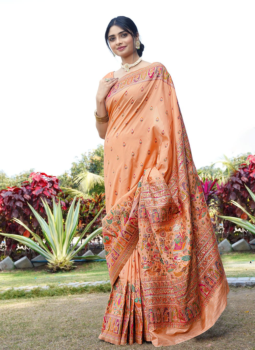 Traditional Weaving Zari Pure Silk Saree - S8496