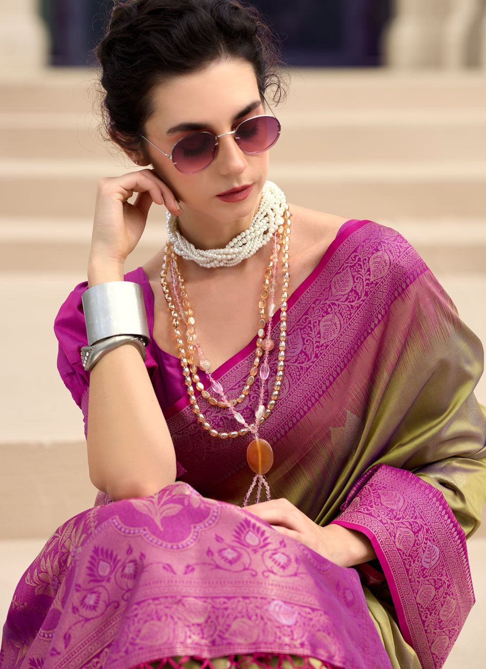 Weaving Zari Pure Silk Saree - S11970