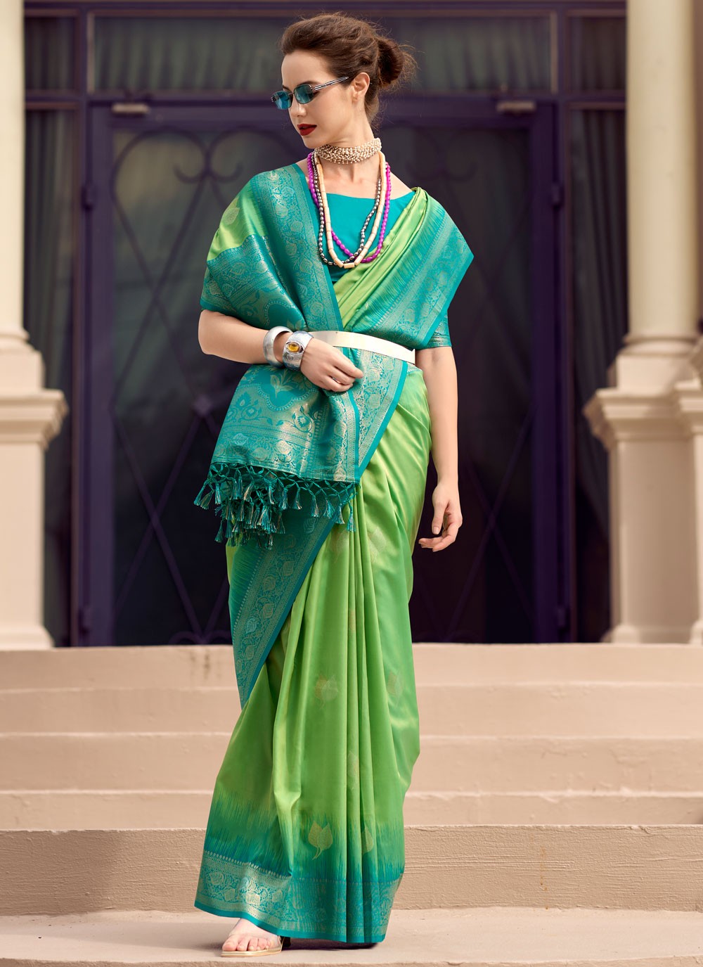 Weaving Zari Pure Silk Saree - S11970